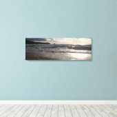 Evening Light Fistral Beach Newquay Cornwall Veren Canvas Afdruk (Insitu (Houten vloer))