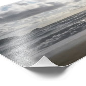 Evening Light Fistral Beach Newquay Cornwall Veren Foto Afdruk (Hoek)