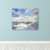 Evening Light Gulf of Morbihan 2002 Canvas Afdruk (Insitu (Houten vloer))