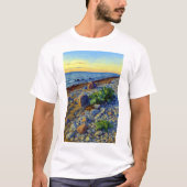 Evening light on the coast of Vormsi T-shirt (Voorkant)
