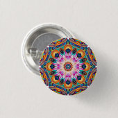 Evening Lotus Mandala Button (Voorkant /achterkant)