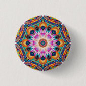 Evening Lotus Mandala Button (Voorkant)
