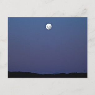 Evening Moon en Blue Sky Briefkaart