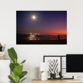 Evening Ocean Kiss Poster (Thuiskantoor)