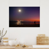 Evening Ocean Kiss Poster (Keuken)