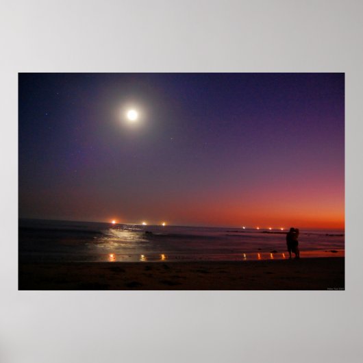 Evening Ocean Kiss Poster (Voorkant)