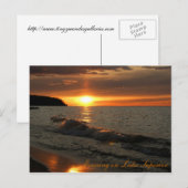 Evening on Lake Superior Briefkaart (Voorkant / Achterkant)