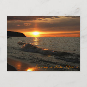 Evening on Lake Superior Briefkaart