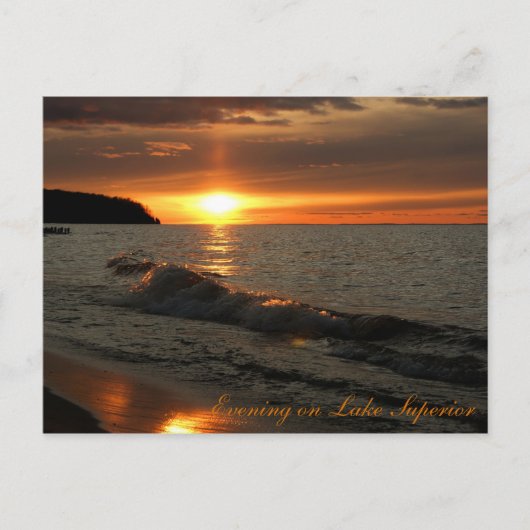 Evening on Lake Superior Briefkaart (Voorkant)