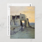 Evening Pueblo van Walpi door Marion Kavagh Wachte Briefkaart (Voorkant / Achterkant)