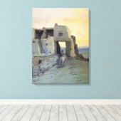 Evening Pueblo van Walpi door Marion Kavagh Wachte Canvas Afdruk (Insitu (Houten vloer))