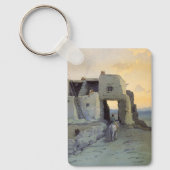 Evening Pueblo van Walpi door Marion Kavagh Wachte Sleutelhanger (Voorkant)