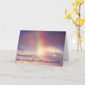 Evening Rainbow Sympathy Card Kaart (Gele Bloem)