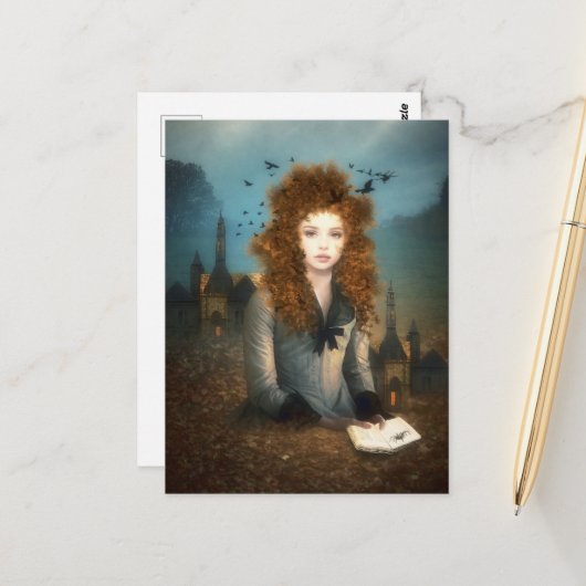 Evening Reading Briefkaart (Voorkant / Achterkant in situ)