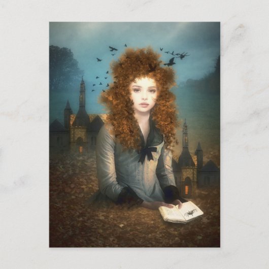 Evening Reading   Briefkaart (Voorkant)