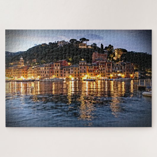 Evening Reflections op Portofino - 20x30 - pc 1014 Legpuzzel (Horizontaal)