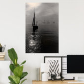 Evening Sail Poster (Thuiskantoor)