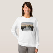 Evening Scene op de rivier de Wishkah T-shirt (Voorkant volledig)