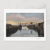 Evening Scene op de Wishkah Briefkaart (Voorkant)