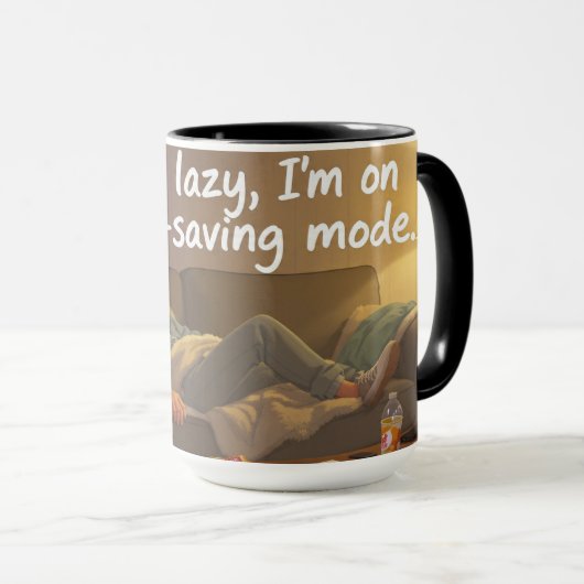 Evening Scroll – Cozy Relatable Mug Mok (Voorkant rechts)