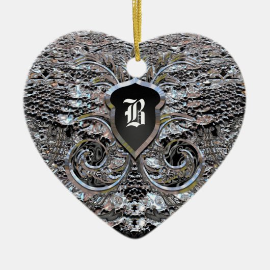 Evening Shimmer Victoriaans Keramisch Ornament (Voorkant)