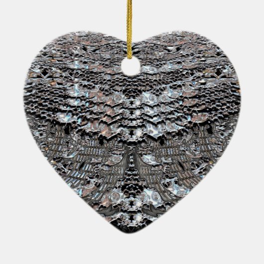 Evening Shimmer Victoriaans Keramisch Ornament (Achterkant)