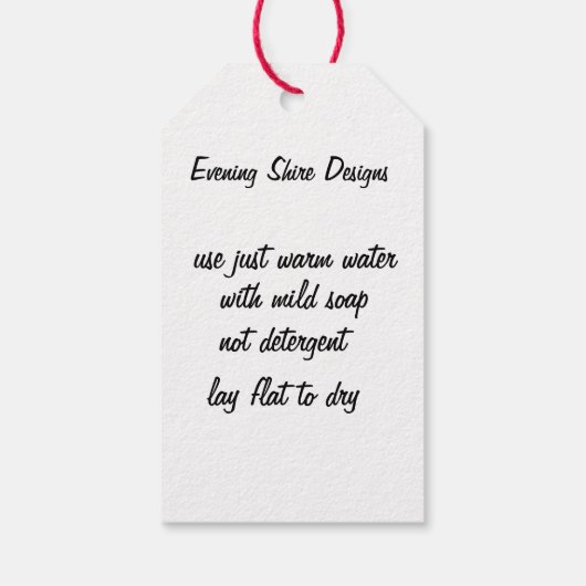 Evening Shire cadeau label Cadeaulabel (Achterkant)