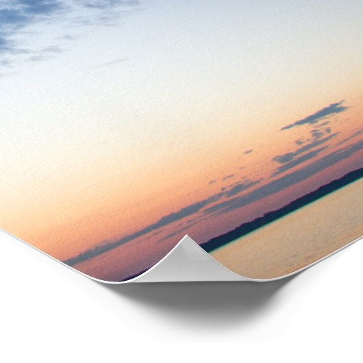 Evening Sky, Elk Rapids, Michigan Poster (Hoek)