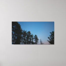 Evening Sky Over Elk Lake, Michigan Canvas Afdruk
