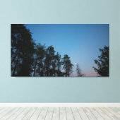 Evening Sky Over Elk Lake, Michigan Canvas Afdruk (Insitu (Houten vloer))