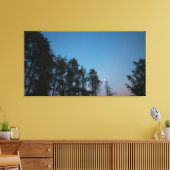 Evening Sky Over Elk Lake, Michigan Canvas Afdruk (Insitu (Woonkamer))