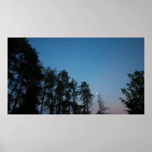 Evening Sky Over Elk Lake, Michigan Poster (Voorkant)