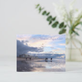 Evening Sky Wenduine Beach, België Briefkaart (Staand voorkant)