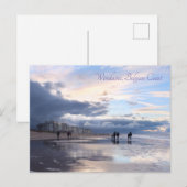 Evening Sky Wenduine Beach, België Briefkaart (Voorkant / Achterkant)