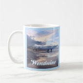 Evening Sky Wenduine Beach, België Koffiemok (Links)