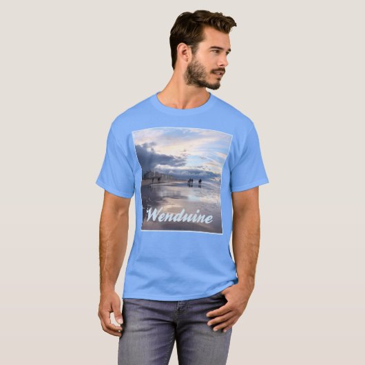 Evening Sky Wenduine Beach, België T-shirt (Voorkant volledig)