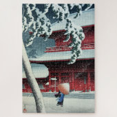 Evening Snow at Edo River Hasui Kawase Legpuzzel (Verticaal)