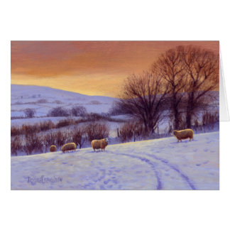 Evening Snow II door Donna Crawshaw