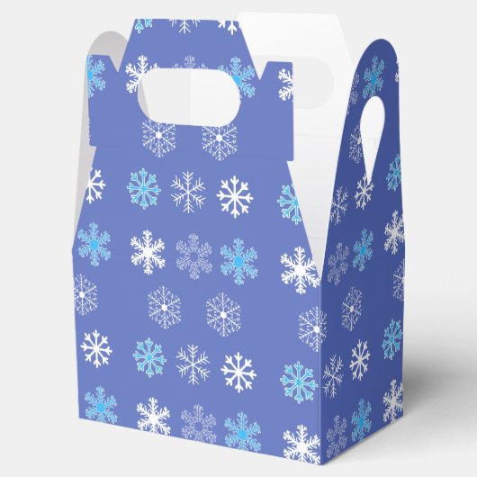 Evening Snowflake Favor Box Bedankdoosjes (Geopend)