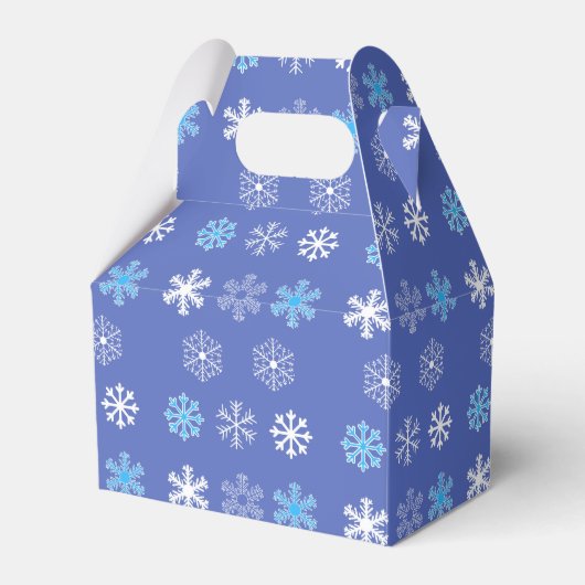 Evening Snowflake Favor Box Bedankdoosjes (Voorkant Zijde)