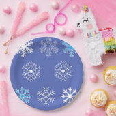 Evening Snowflakes Papieren Bordje (Feest)