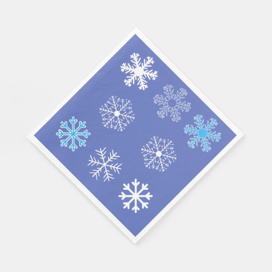 Evening Snowflakes Servetten (Hoek)