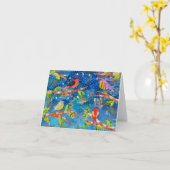 Evening Song Birds Kaart (Gele Bloem)