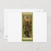Evening Star door Alphonse Mucha Briefkaart (Voorkant / Achterkant)