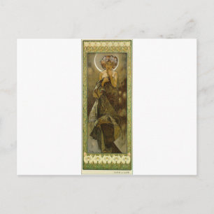 Evening Star door Alphonse Mucha Briefkaart