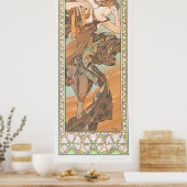 Evening Star door Alphonse Mucha Poster (Keuken)