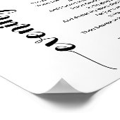 Evening Star Poem door Edgar Allan Poe Poster (Hoek)