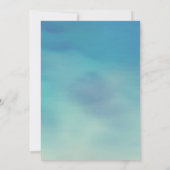 Evening String Lights Palm Tree Huwelijksuitnodigi Kaart (Achterkant)