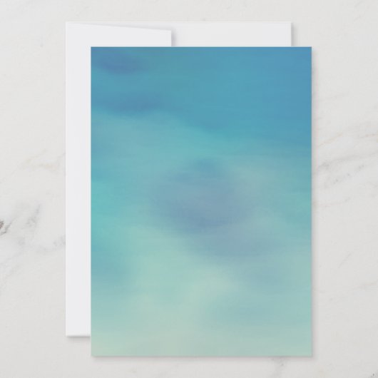 Evening String Lights Palm Tree Huwelijksuitnodigi Kaart (Achterkant)