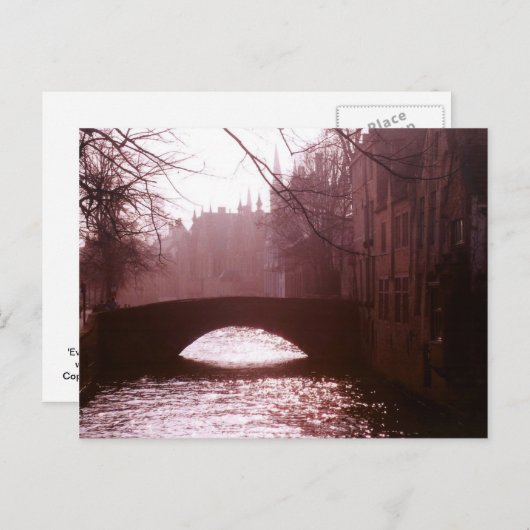 Evening Stroll Briefkaart (Voorkant / Achterkant)